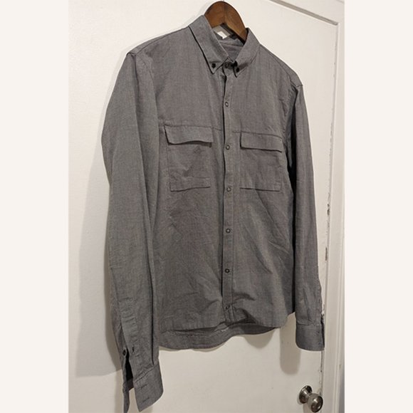 PHILIPPE DUBUC - Front pocket grey shirt - Sz 3 (M) - Picture 2 of 12